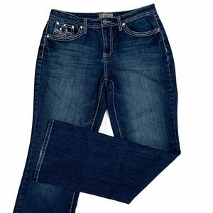 Earl Jean Slim Boot Cut Bling Embellished Jean 8